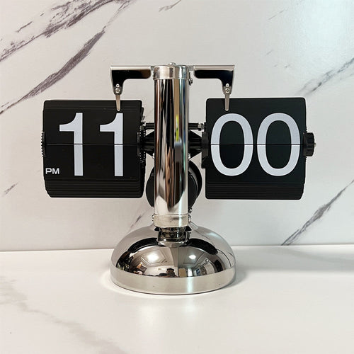 Bedside Set - Retro Wood Flip Clock